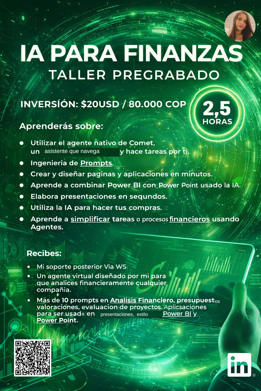 Taller IA para Finanzas publicidad